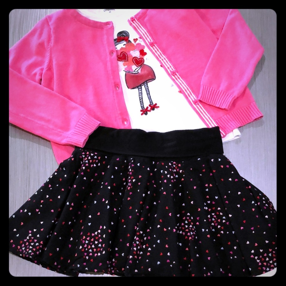 ❌❌SOLD❌❌Gymboree blouse/cardigan/skirt bundle 🌹5T